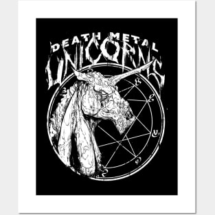 Death Metal Unicorns - wht vs. Posters and Art